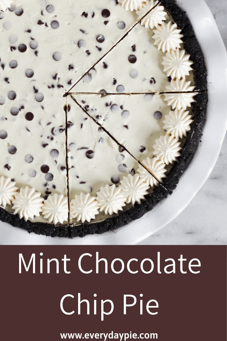 No Bake Mint Chocolate Chip Pie Everyday Pie