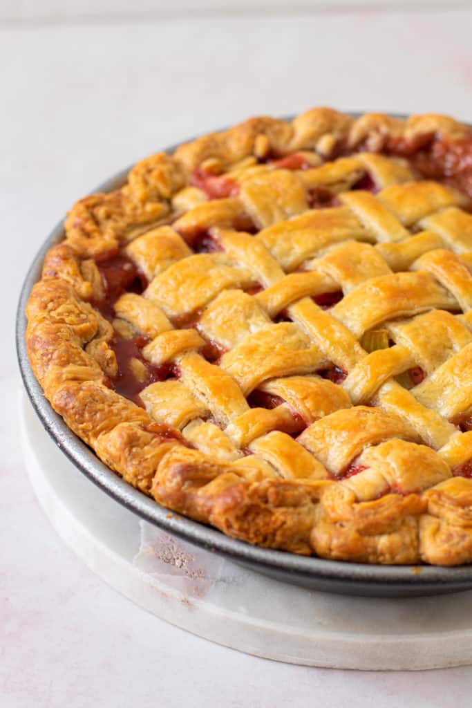 Strawberry Rhubarb Pie.