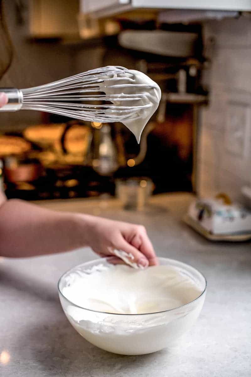 Mixing By Hand - Whipped Cream Topping - My Own Sweet Thyme