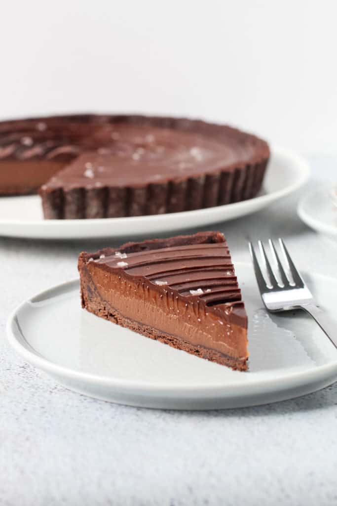 A chocolate malted pie