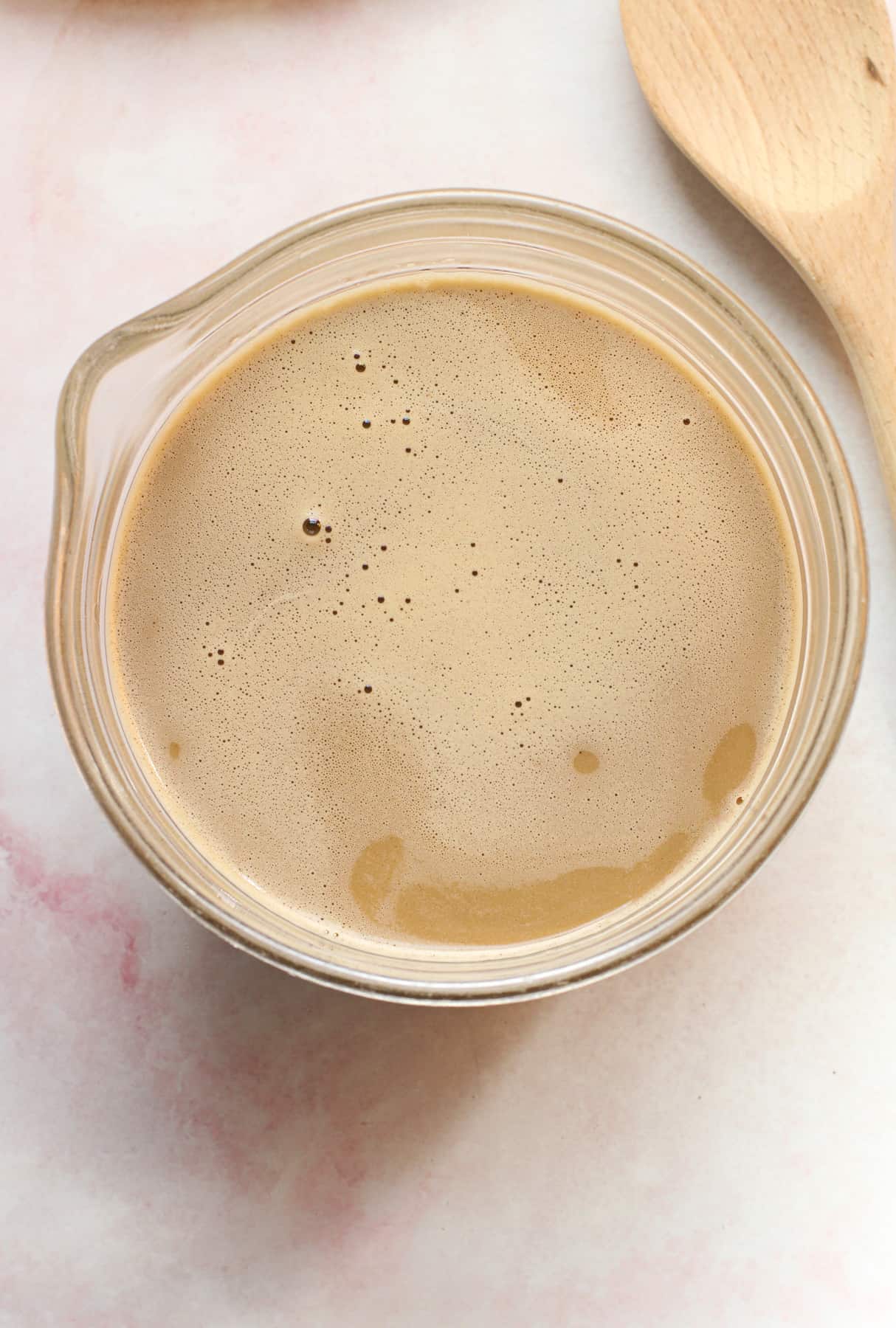 Coffee Custard Pie filling in a bowl.