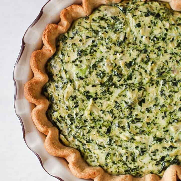 Spinach Artichoke Quiche Everyday Pie
