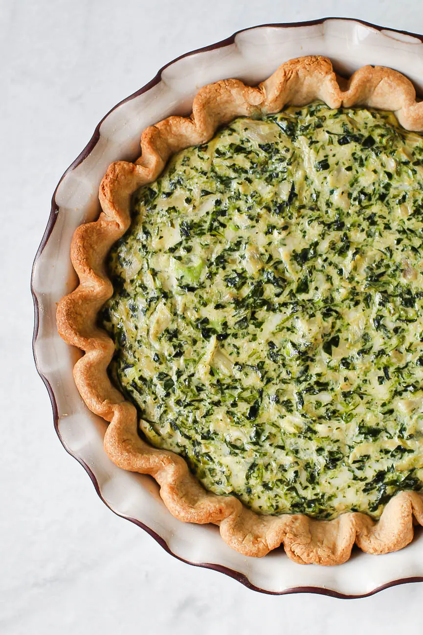 Spinach and Artichoke Quiche