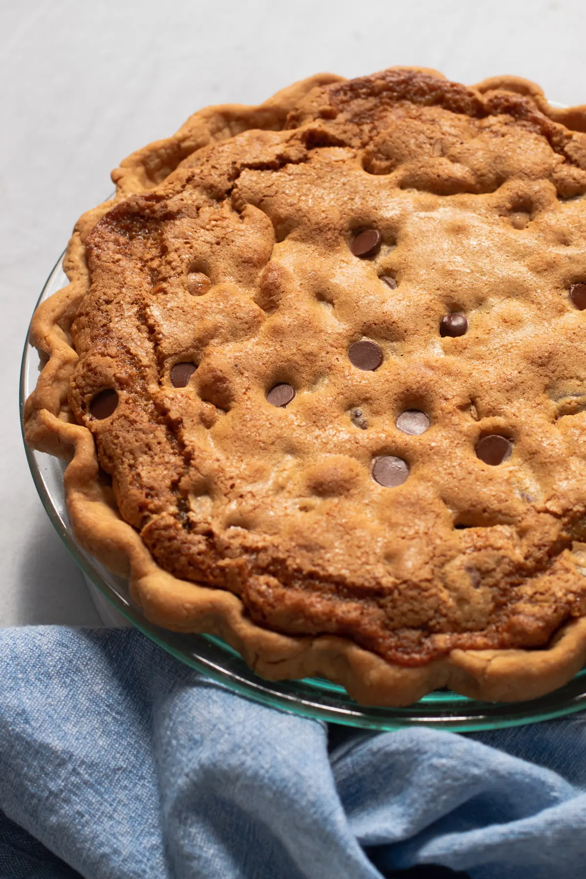 Chocolate chip cookie pie
