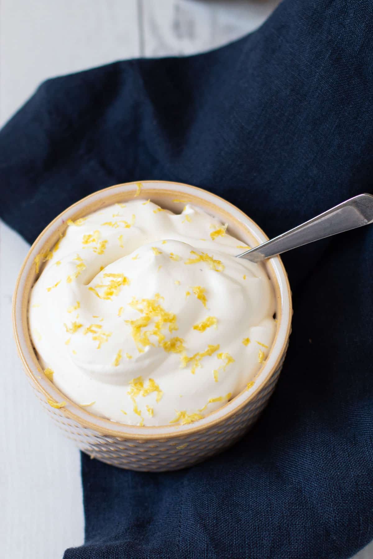 Lemon whipped cream.