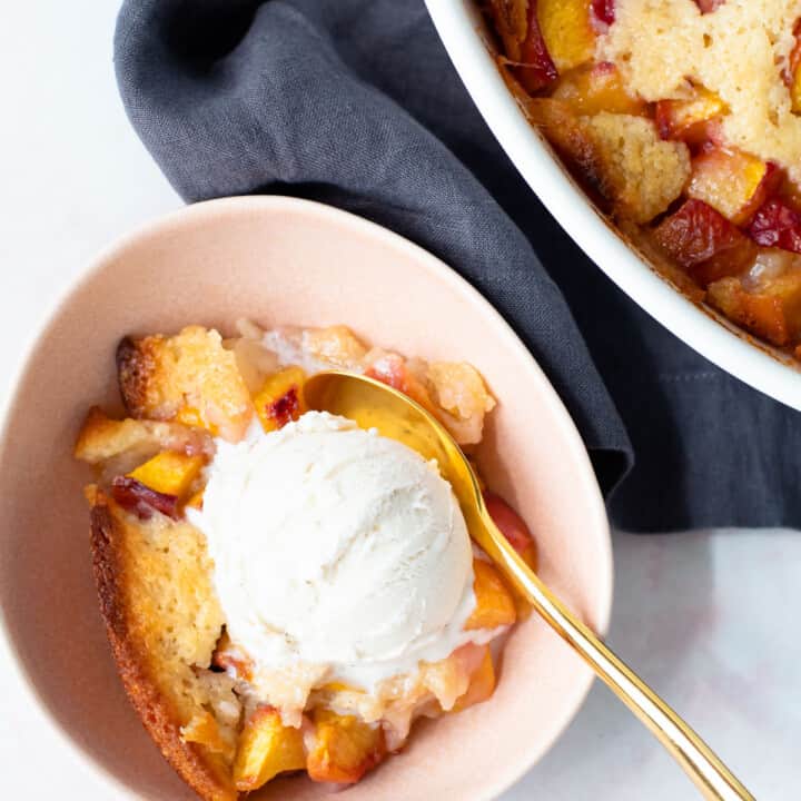 Almond Peach Cobbler - Everyday Pie