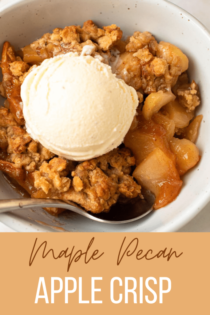 Healthy Apple Crisp (Made with Maple Syrup) - Everday Pie