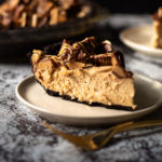 A slice of peanut butter pie.