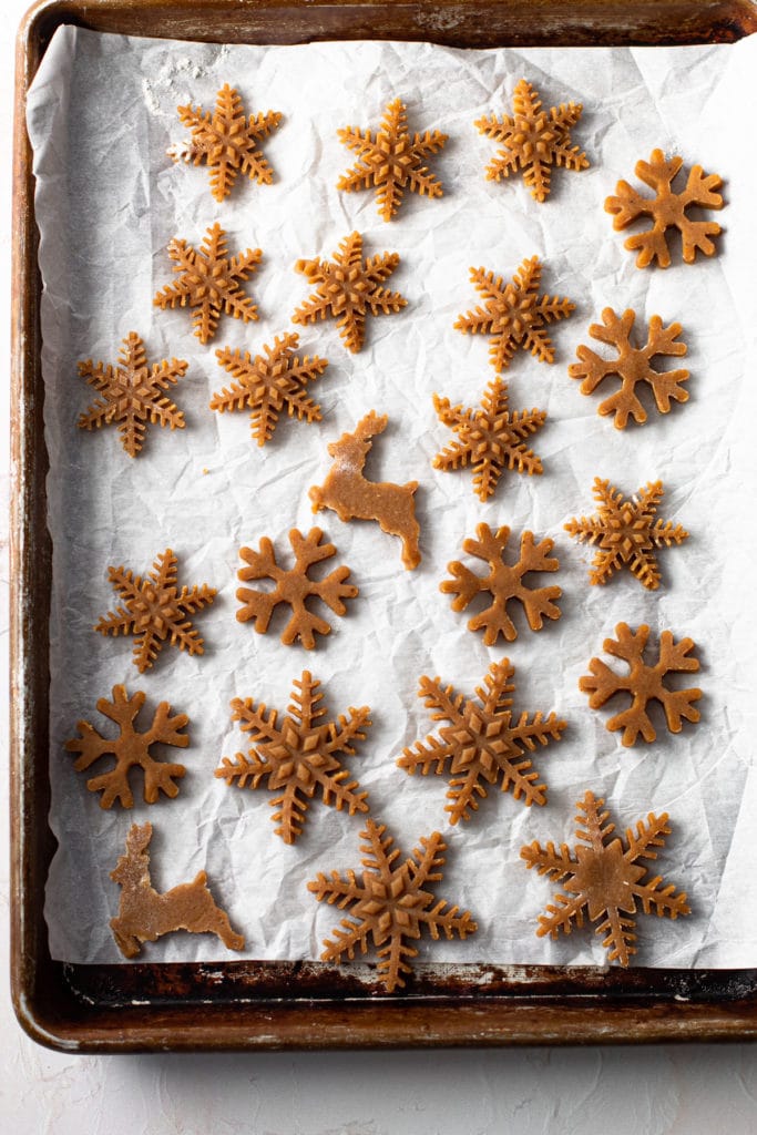 Decorative gingerbread cookies.