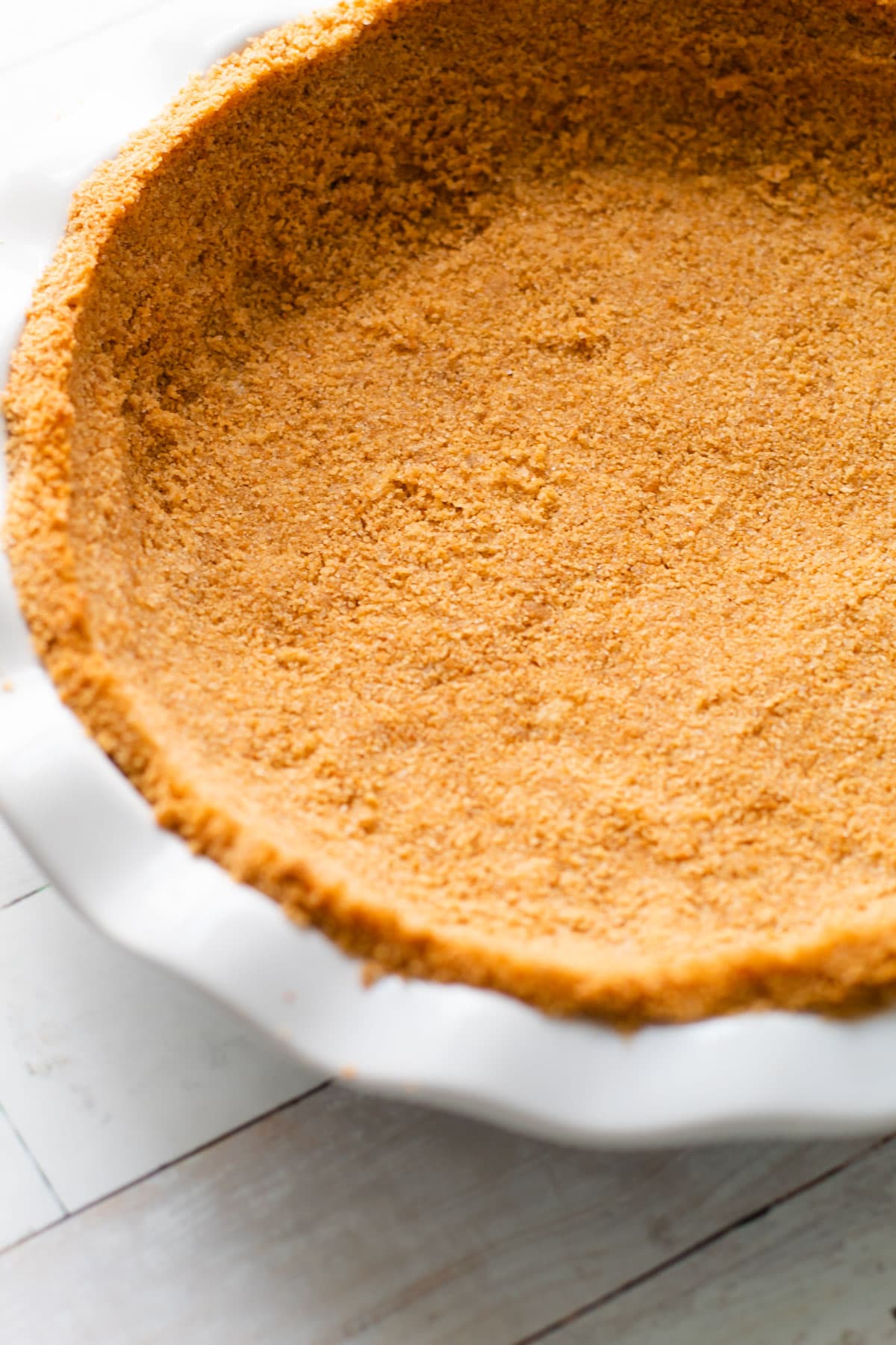 Graham cracker crust.