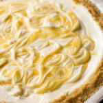 A creamy lemon swirl pie.