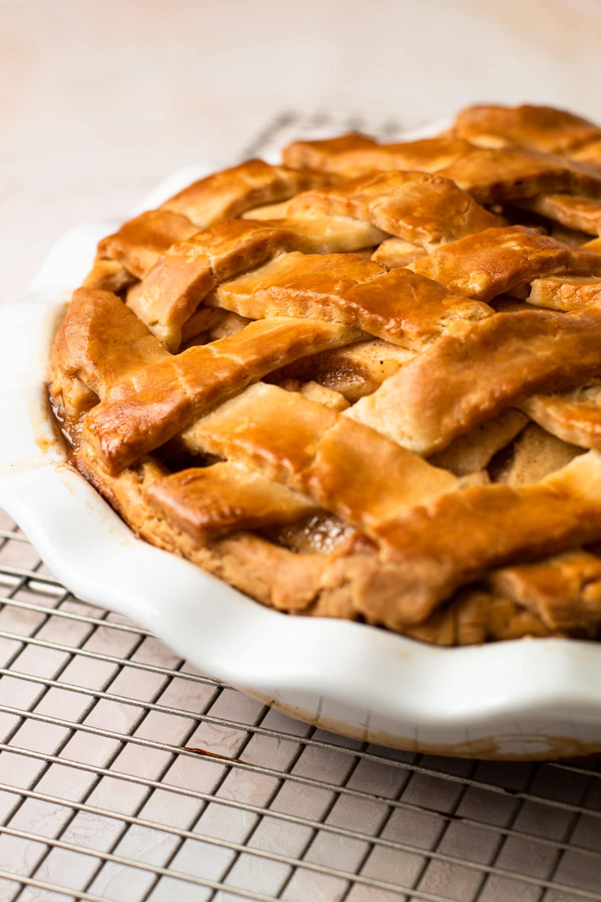 A beautiful gluten-free apple pie.