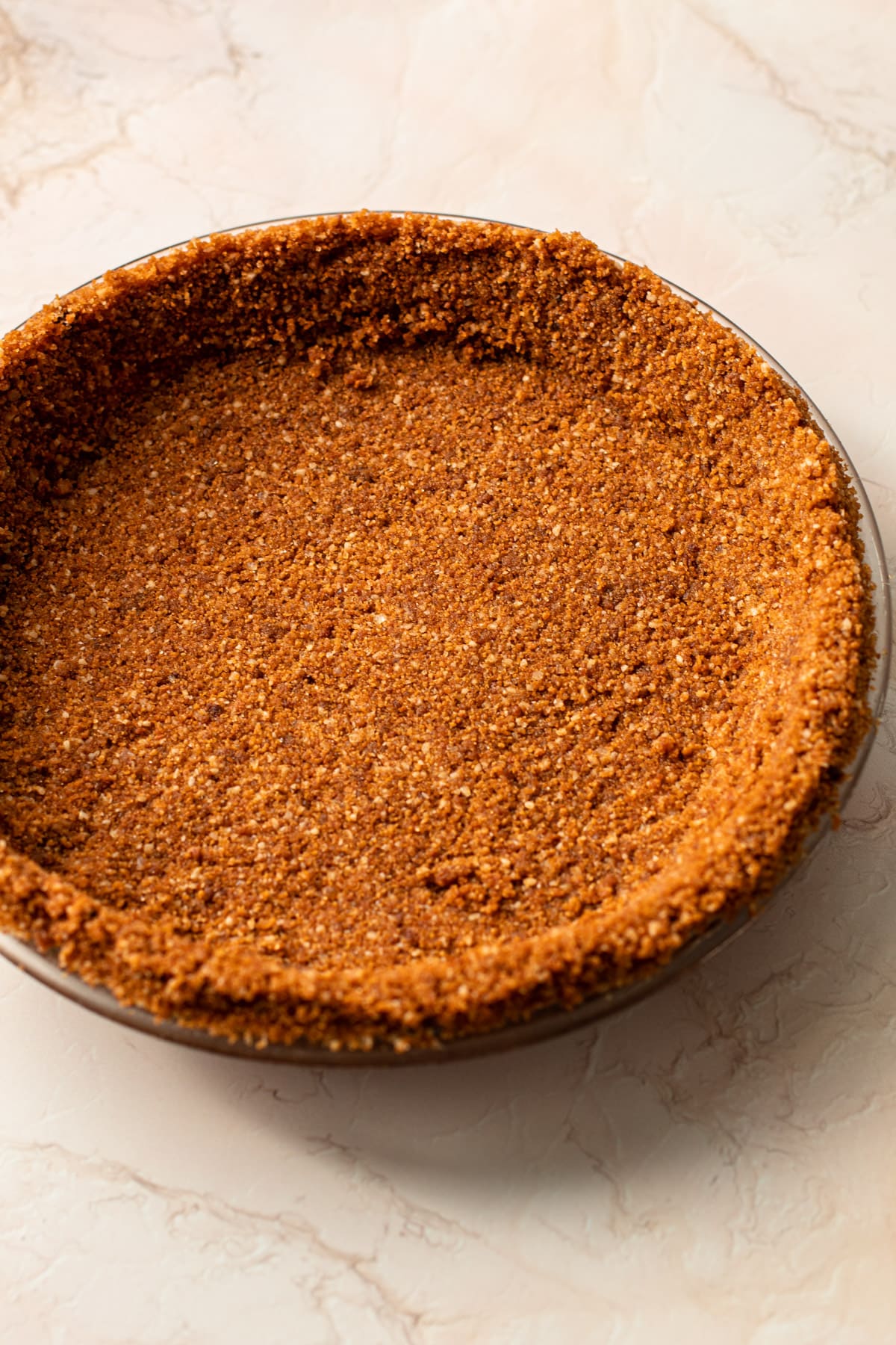 Gingersnap crumb crust.