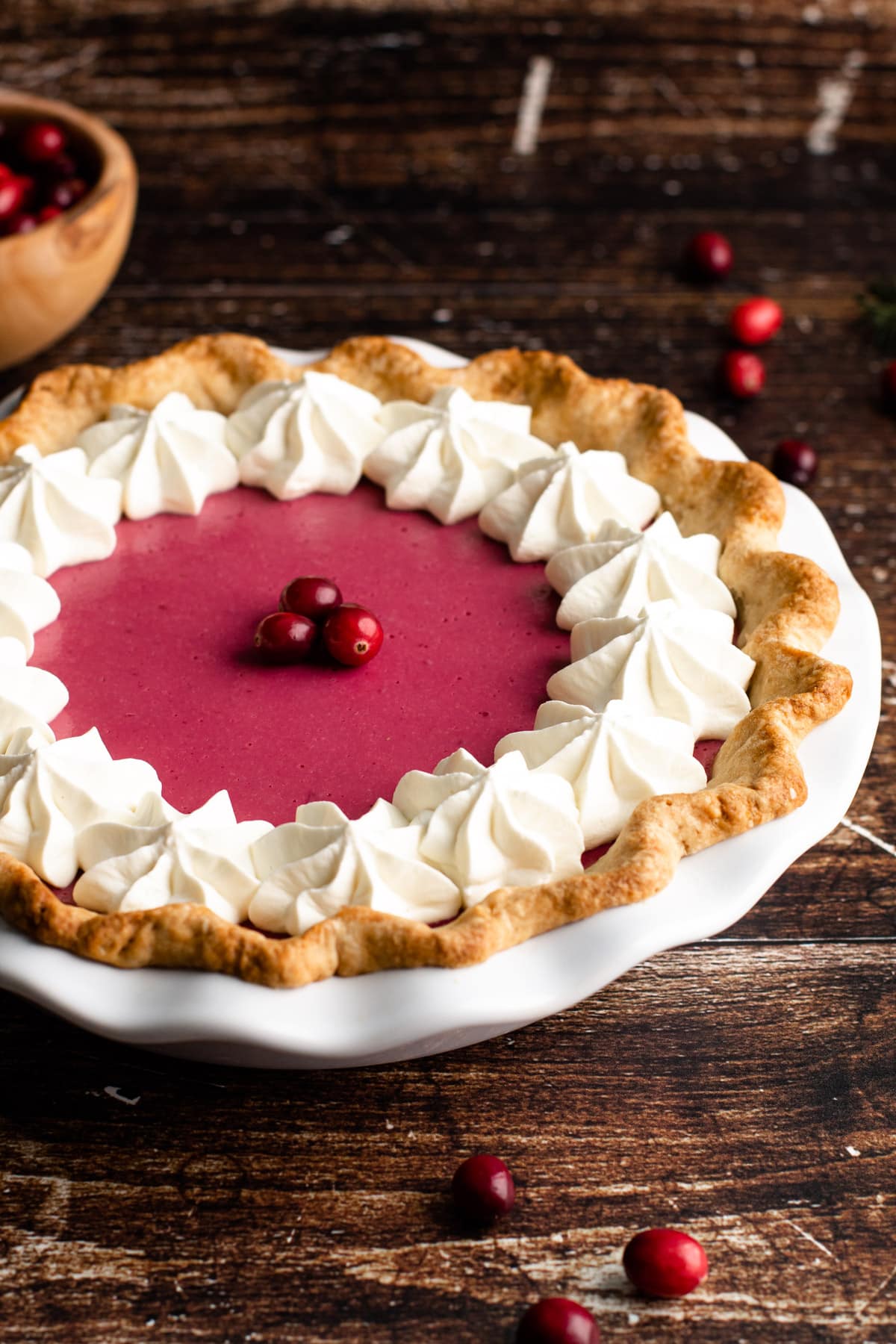 Cranberry Custard Pie