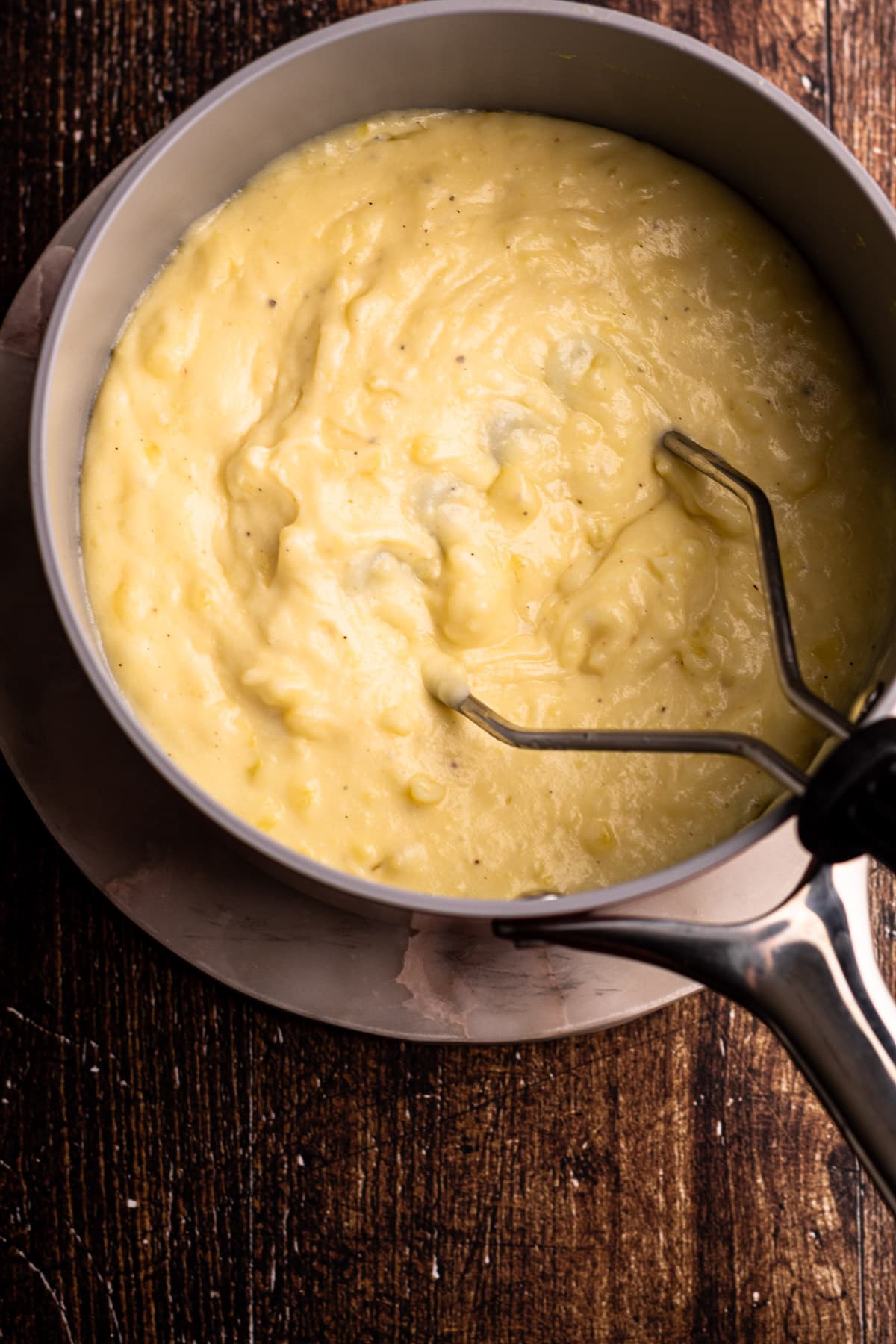 Creamy mashed potatoes for shepherds pie.