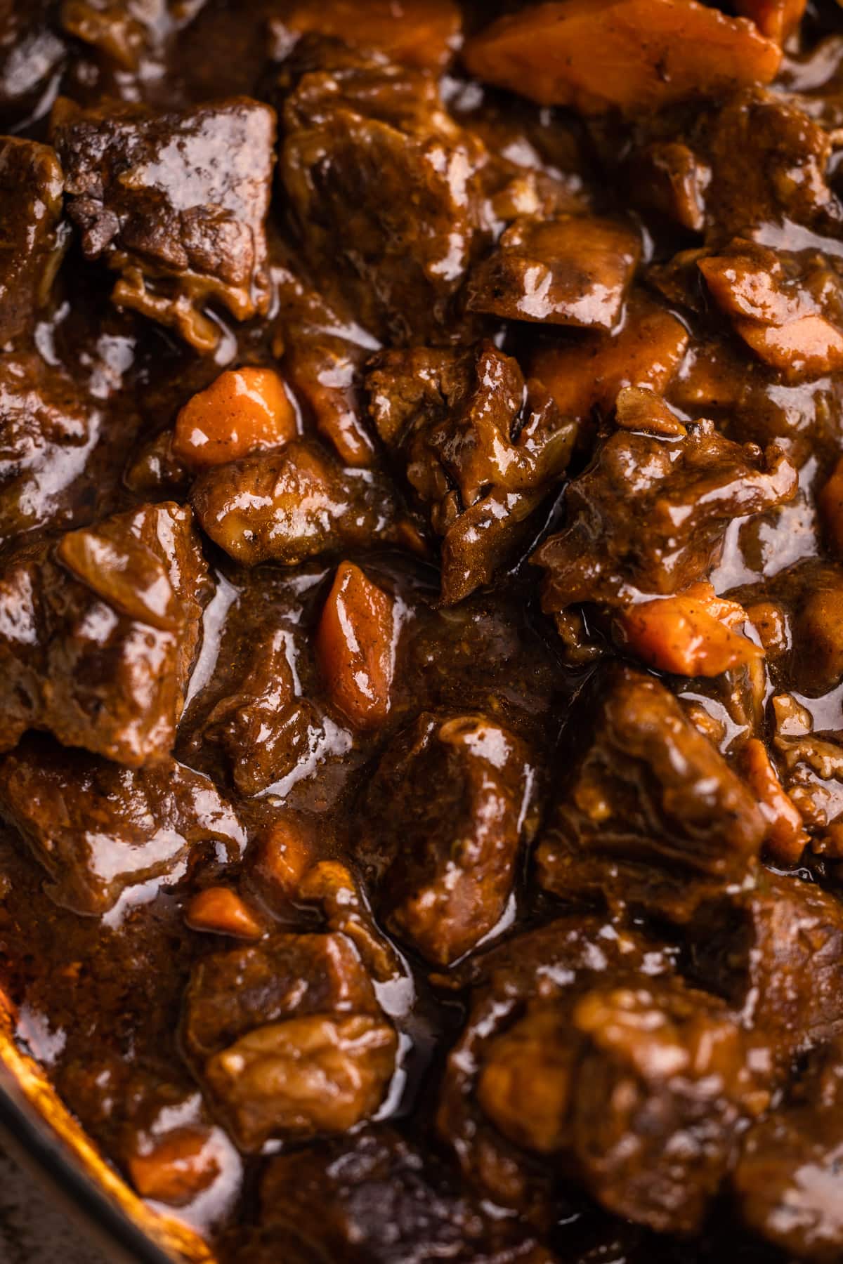 Braised beef with guinness for a pot pie.