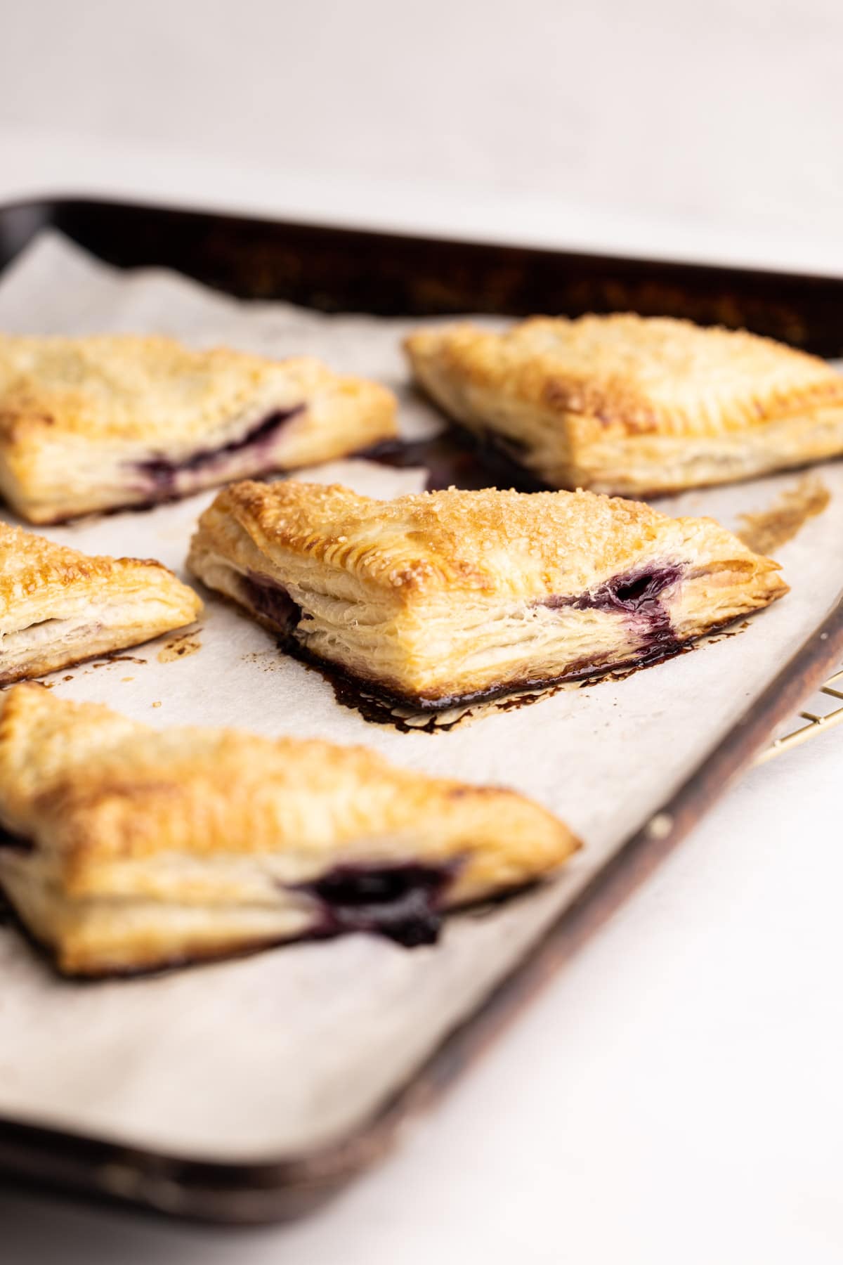 Baked Blueberry Turnovers