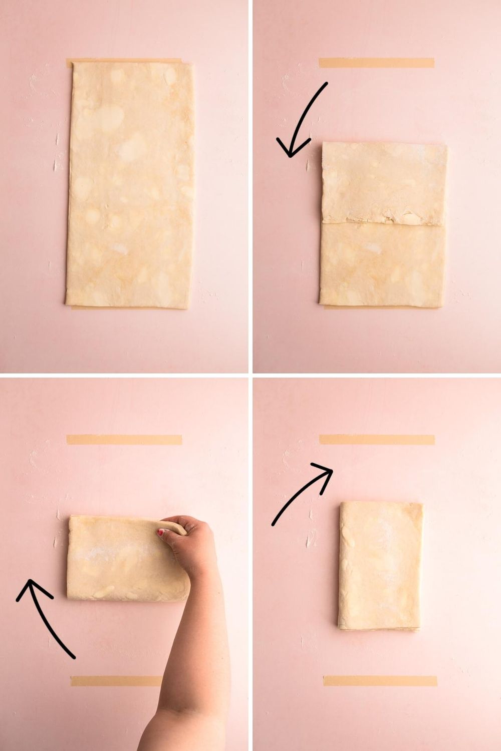 How to laminate rough puff pastry.