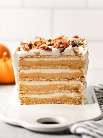 No Bake Pumpkin Cake