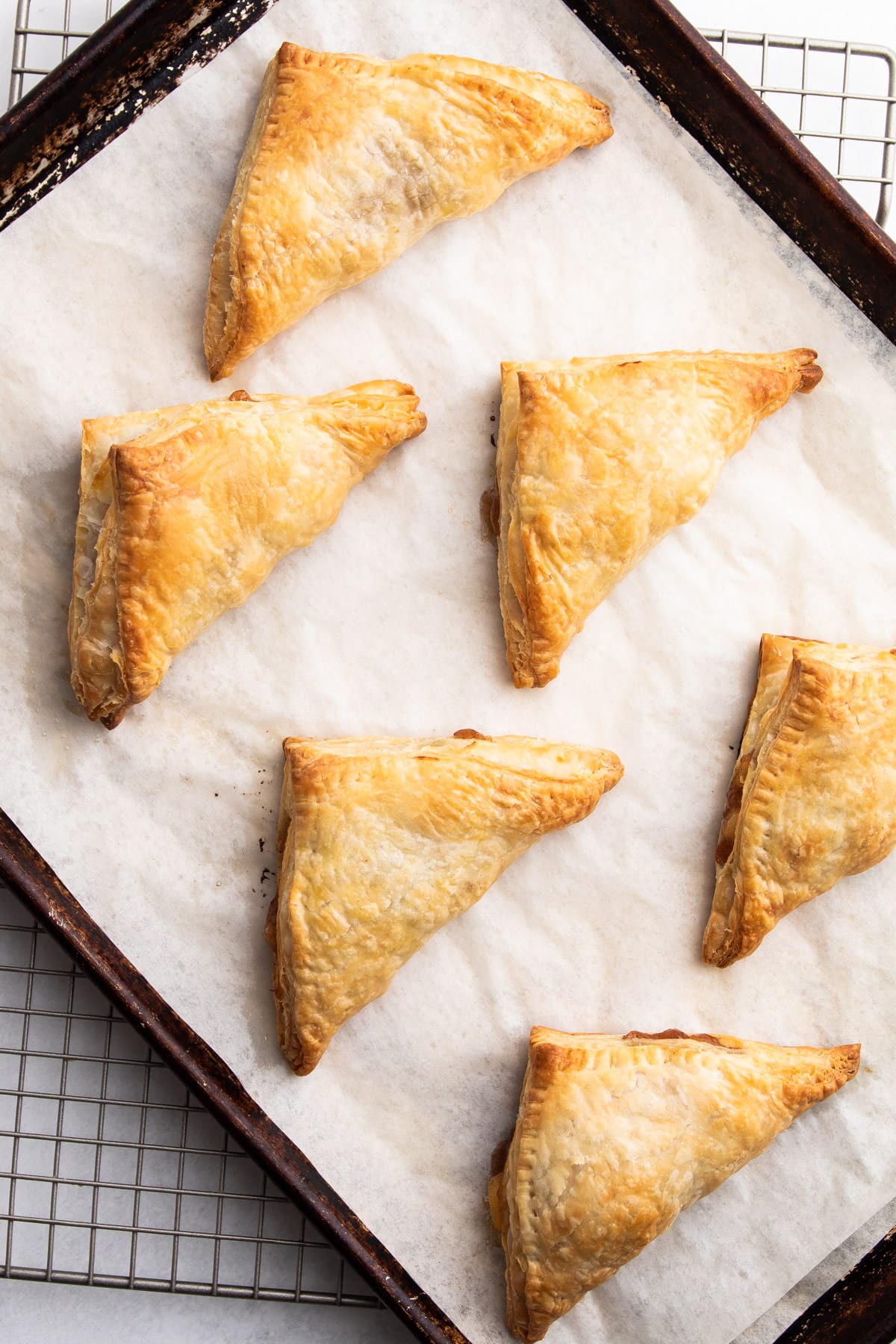 Baked apple turnovers.