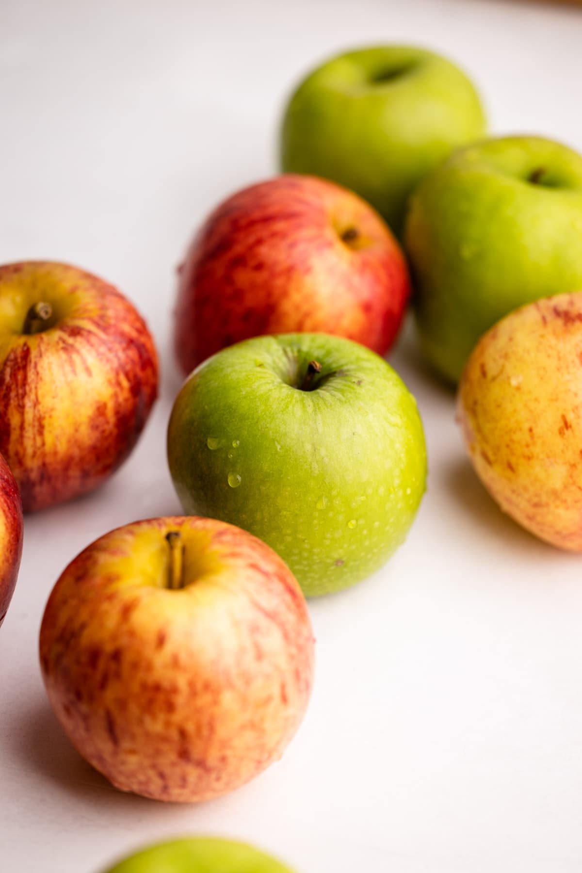 Baking apples.