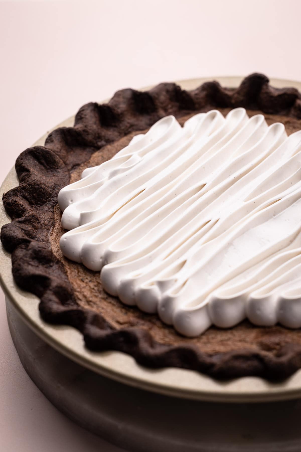 Hot cocoa pie with a marshmallow topping.