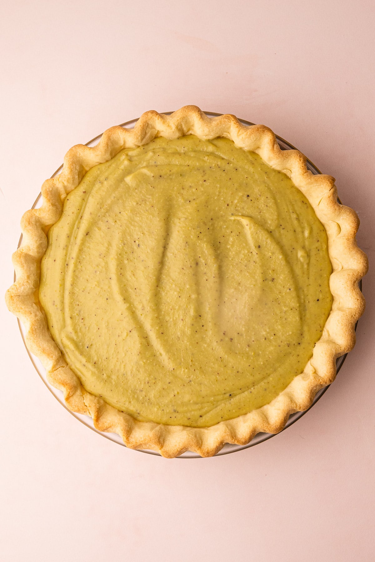 A pistachio cream pie.