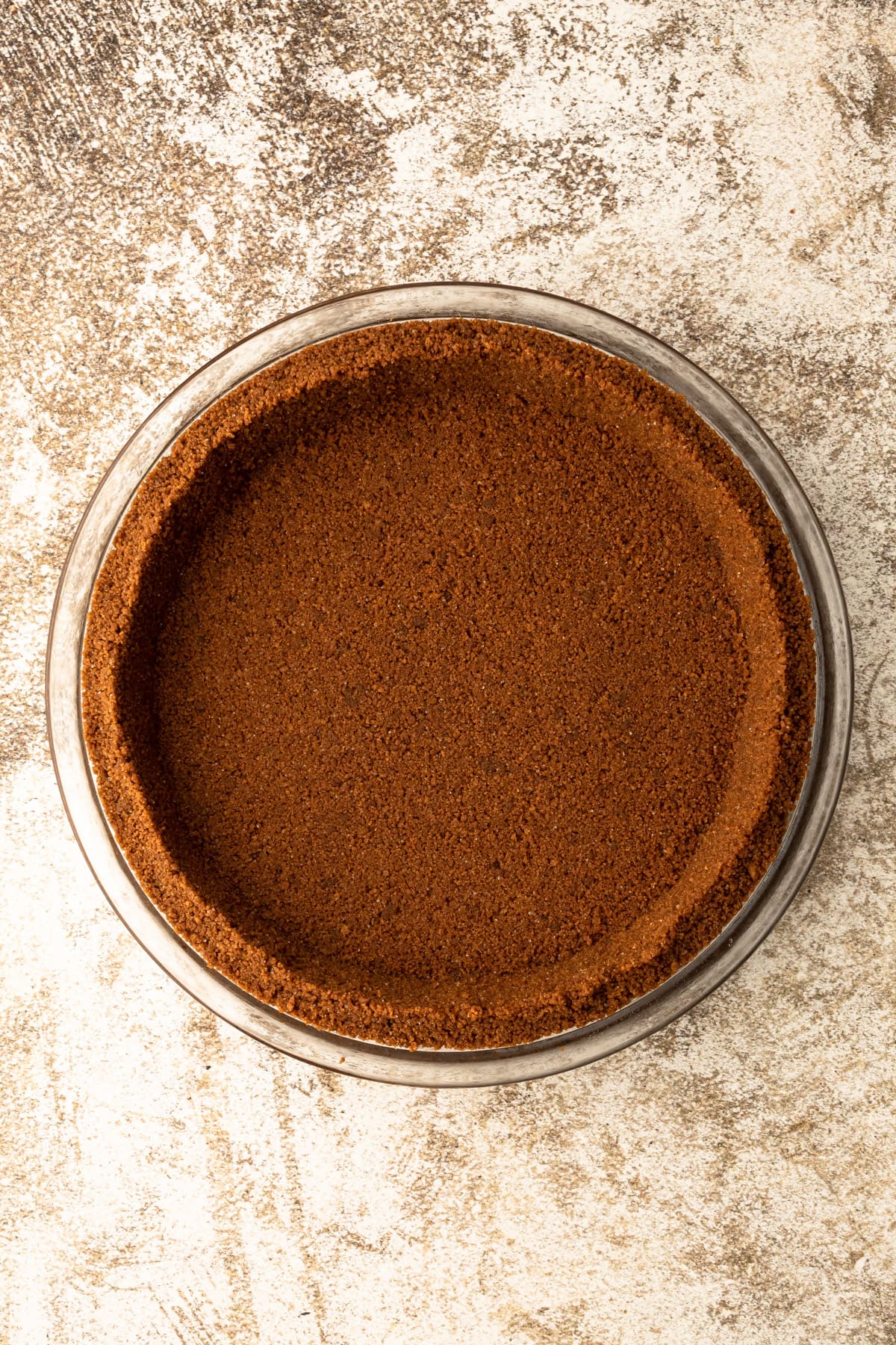 A biscoff cookie crust for carrot pie.