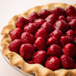 Fresh strawberry pie.