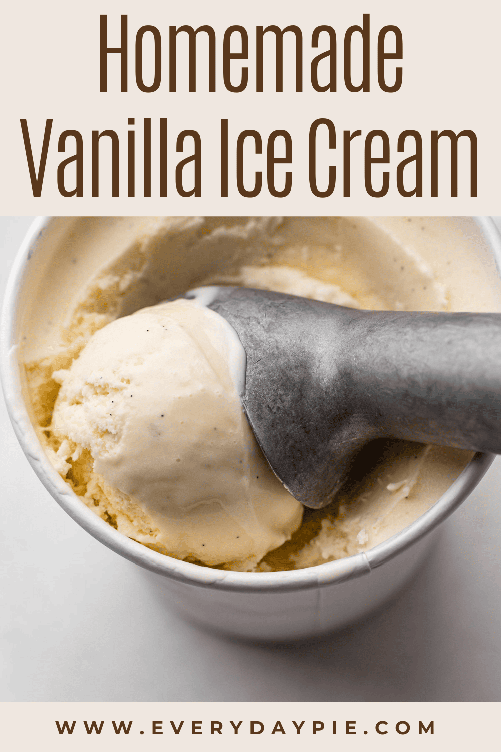 Old Fashioned Homemade Vanilla Ice Cream - Everyday Made Fresh