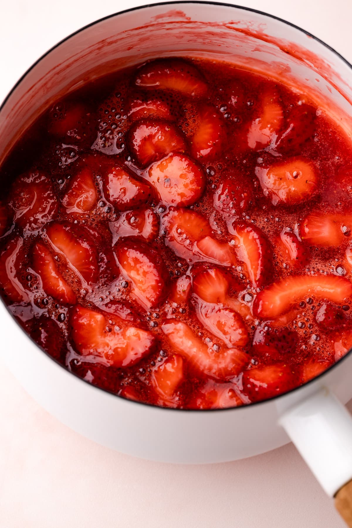 Strawberry pie filling.