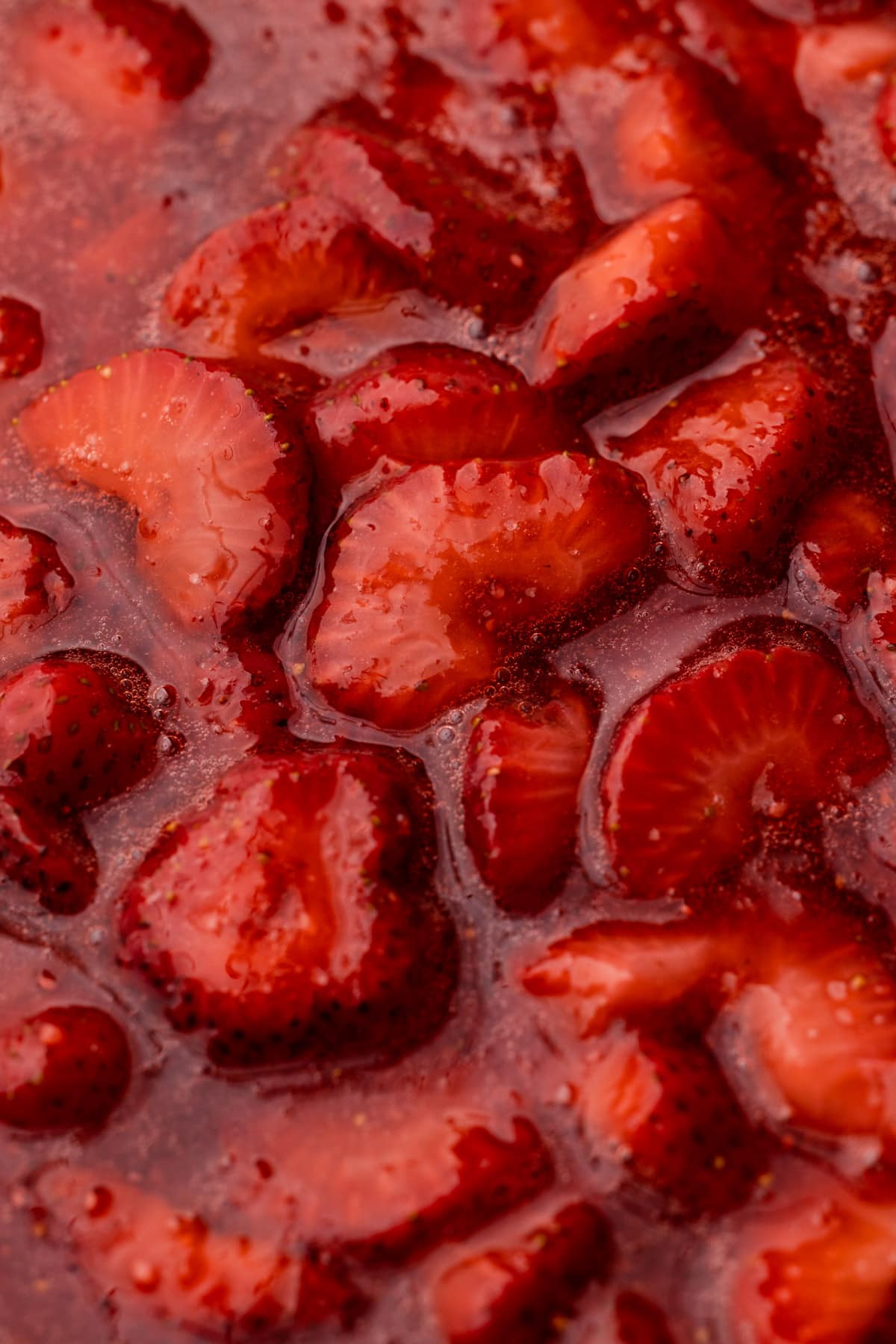 Strawberry pie filling.