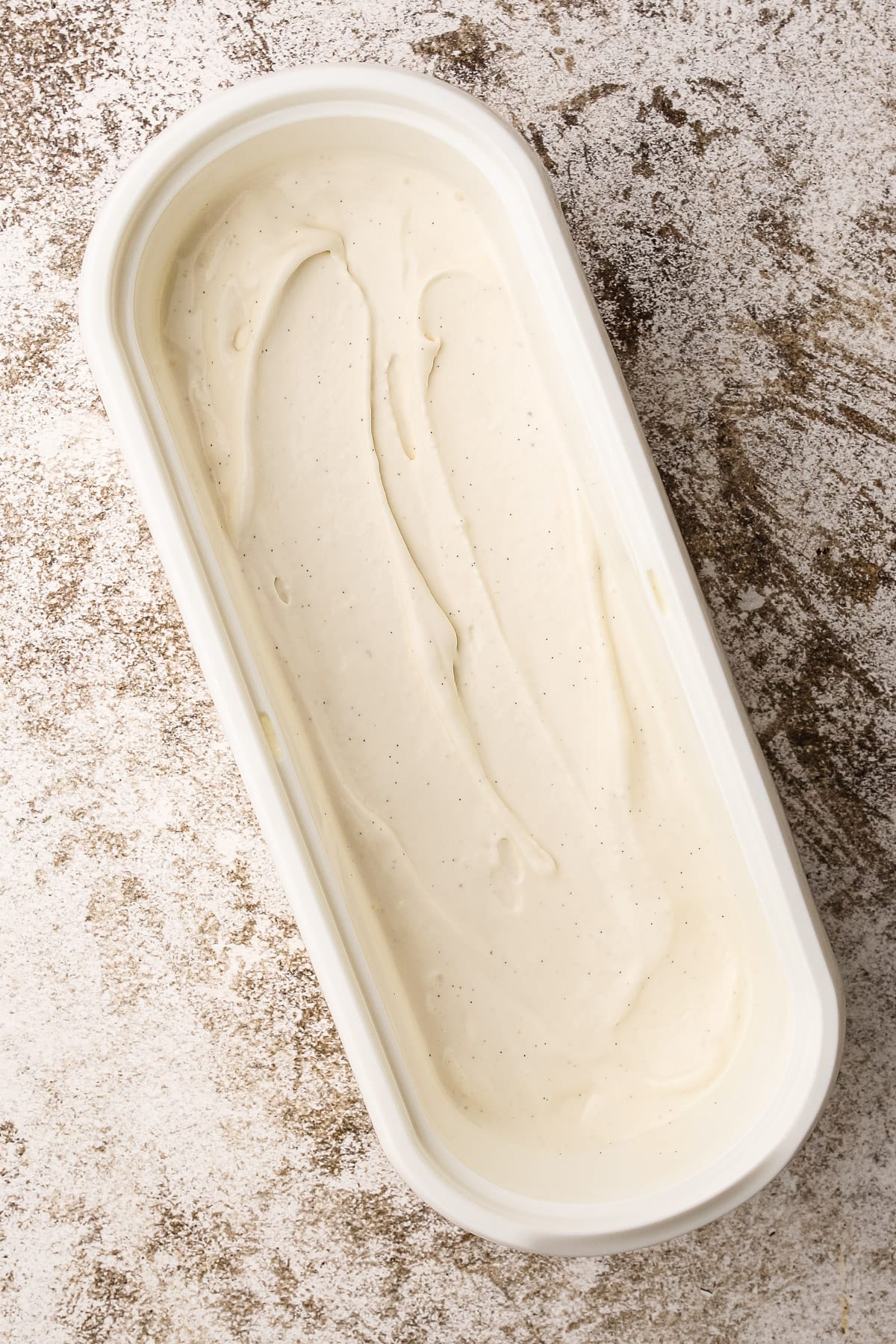 Vanilla bean ice cream.