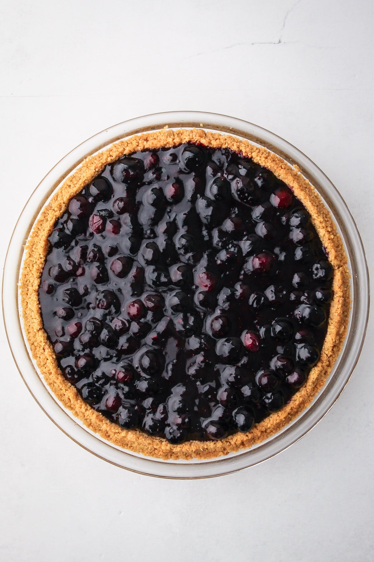 Blueberry cream cheese pie.