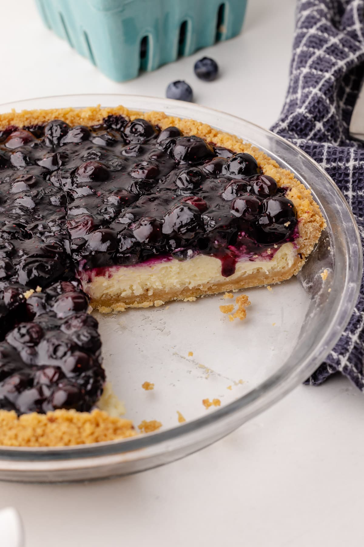 Blueberry Cream Cheese Pie - Crazy for Crust