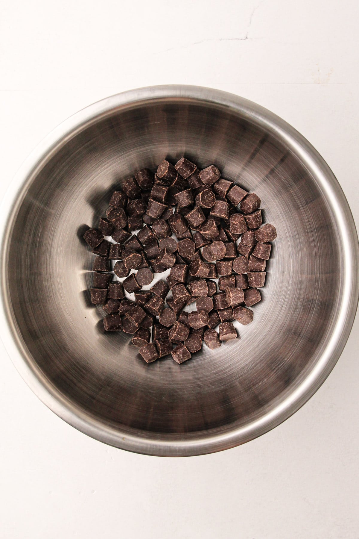 A bowl of chocolate for chocolate ice cream.