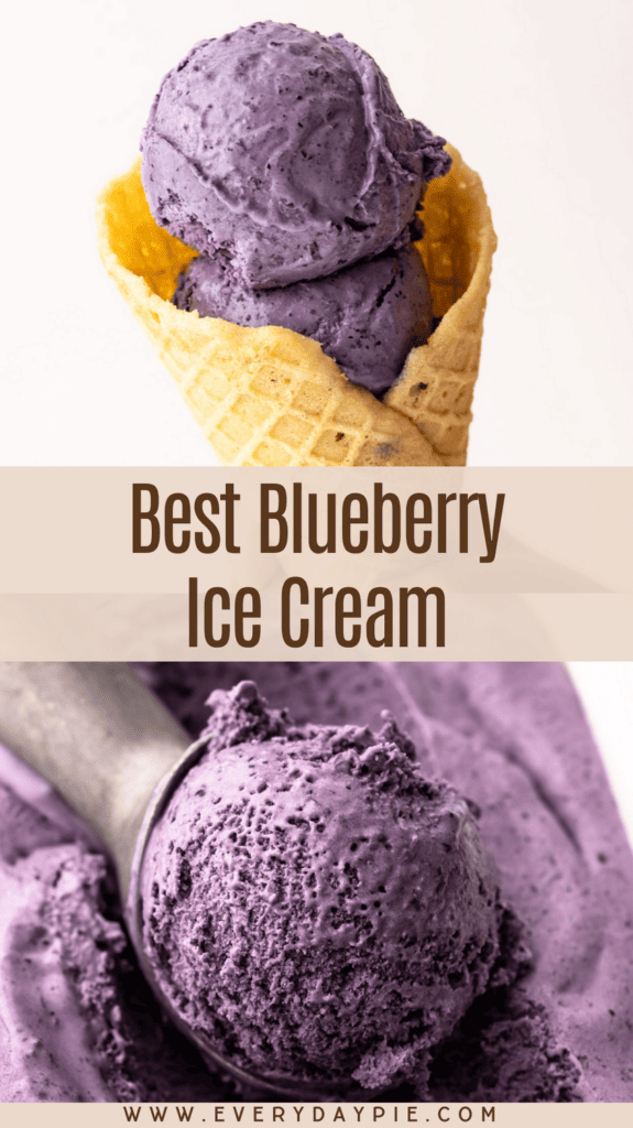 Blueberry ice cream.