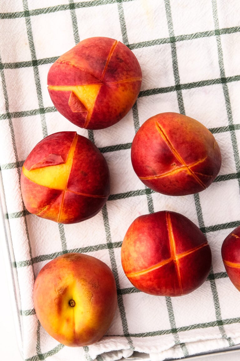 How to Peel Peaches Everyday Pie
