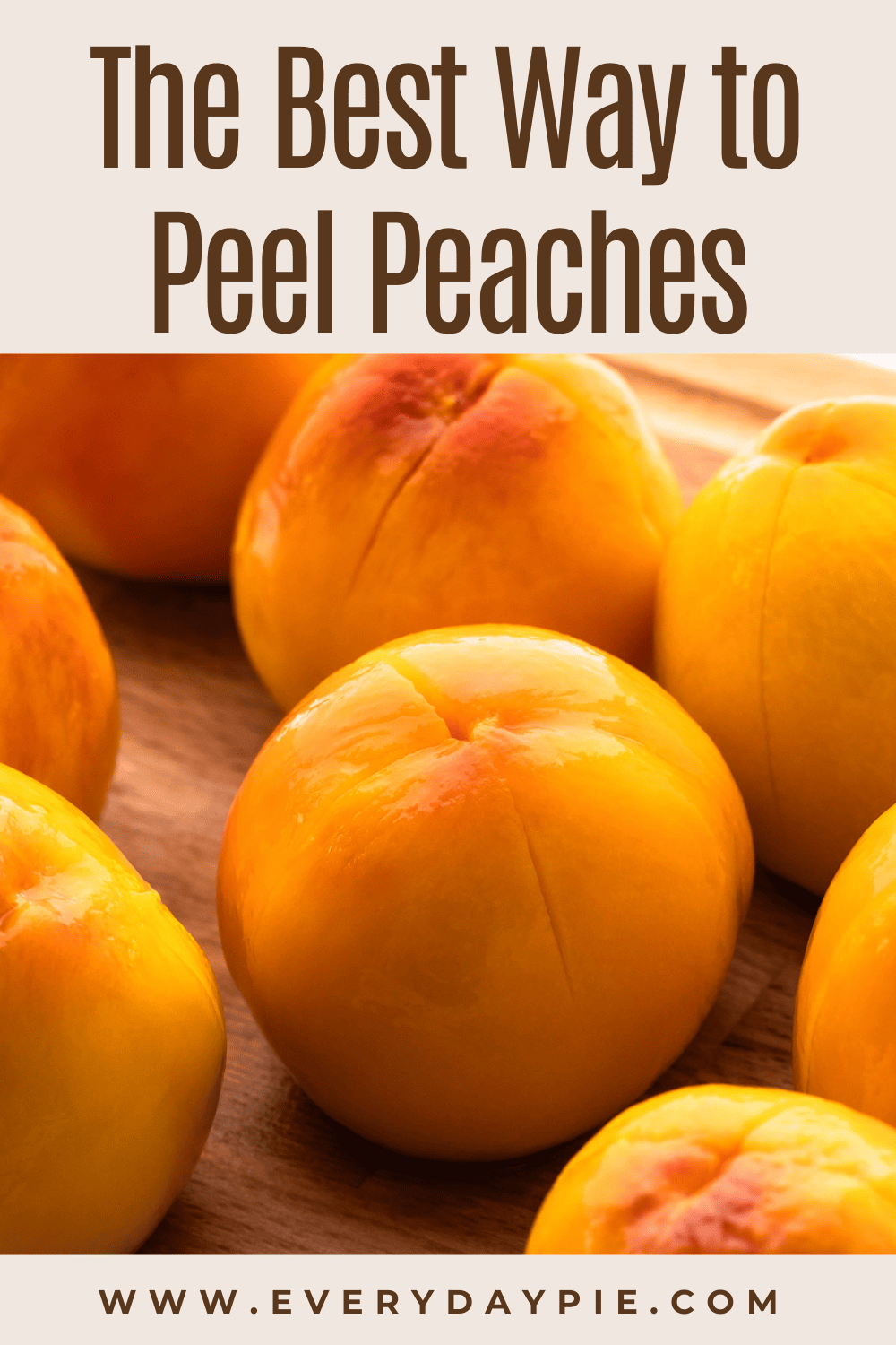 How to Peel Peaches