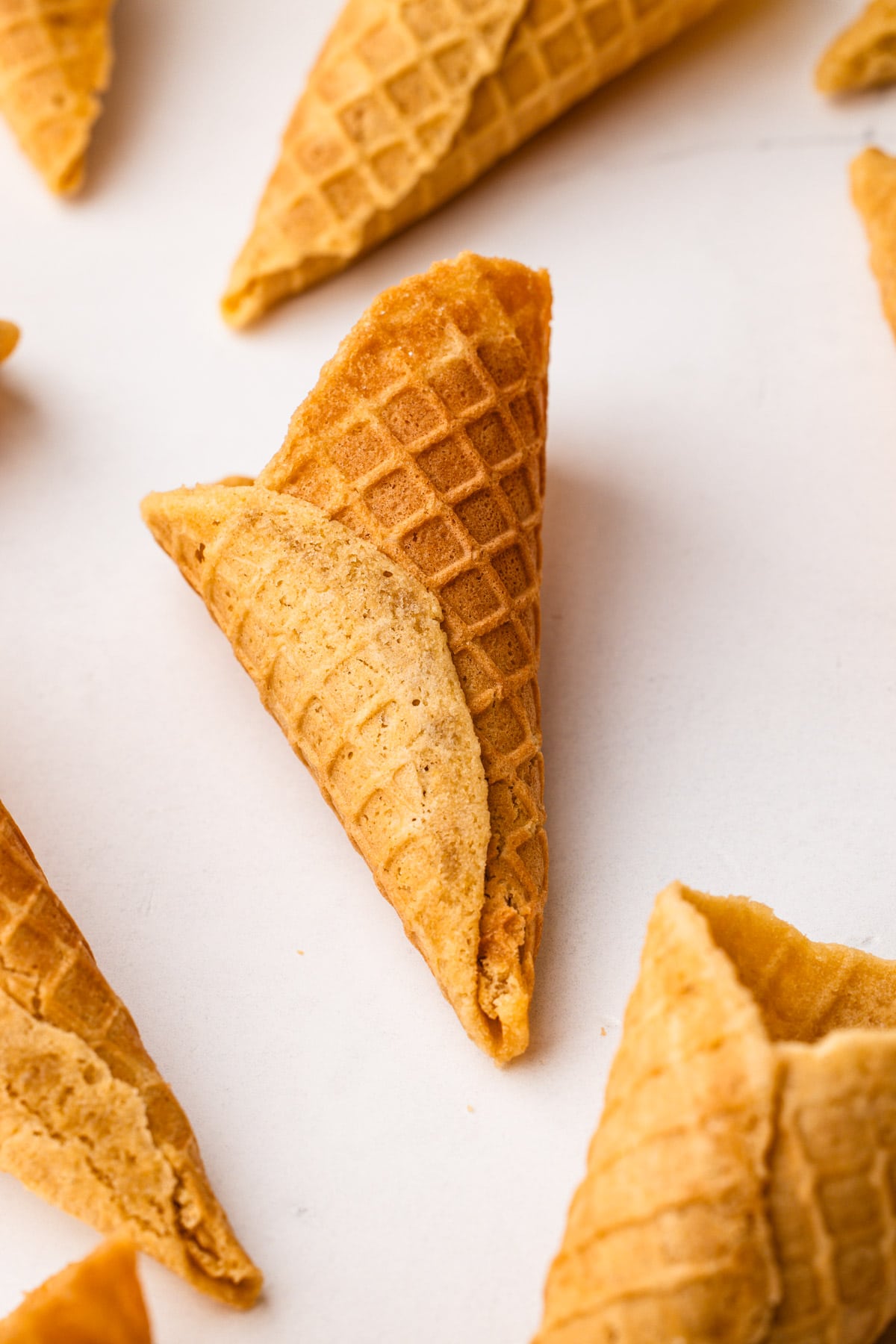 Waffle cones.