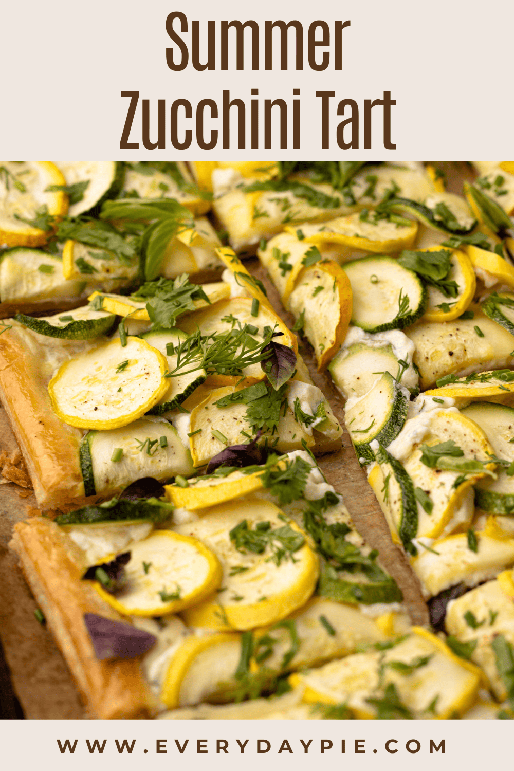 Puff Pastry Zucchini Tart Everyday Pie