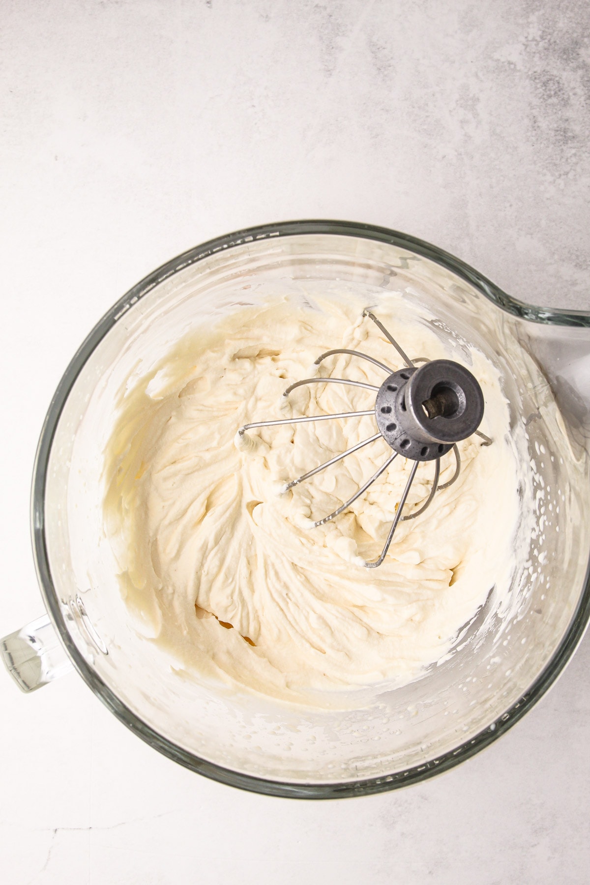 The cream filling for a cookies and milk icebox cake.