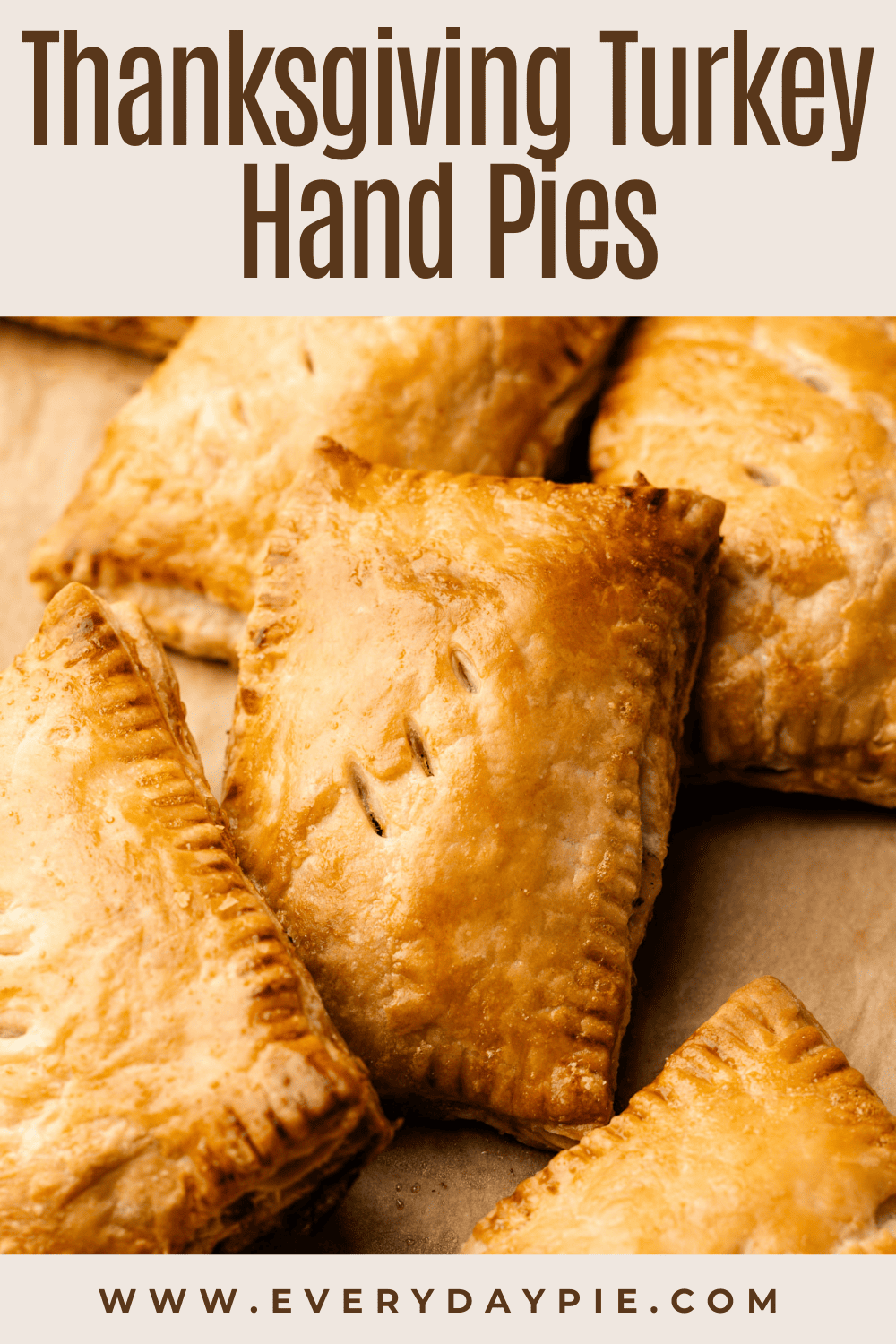 Baked turkey hand pies.