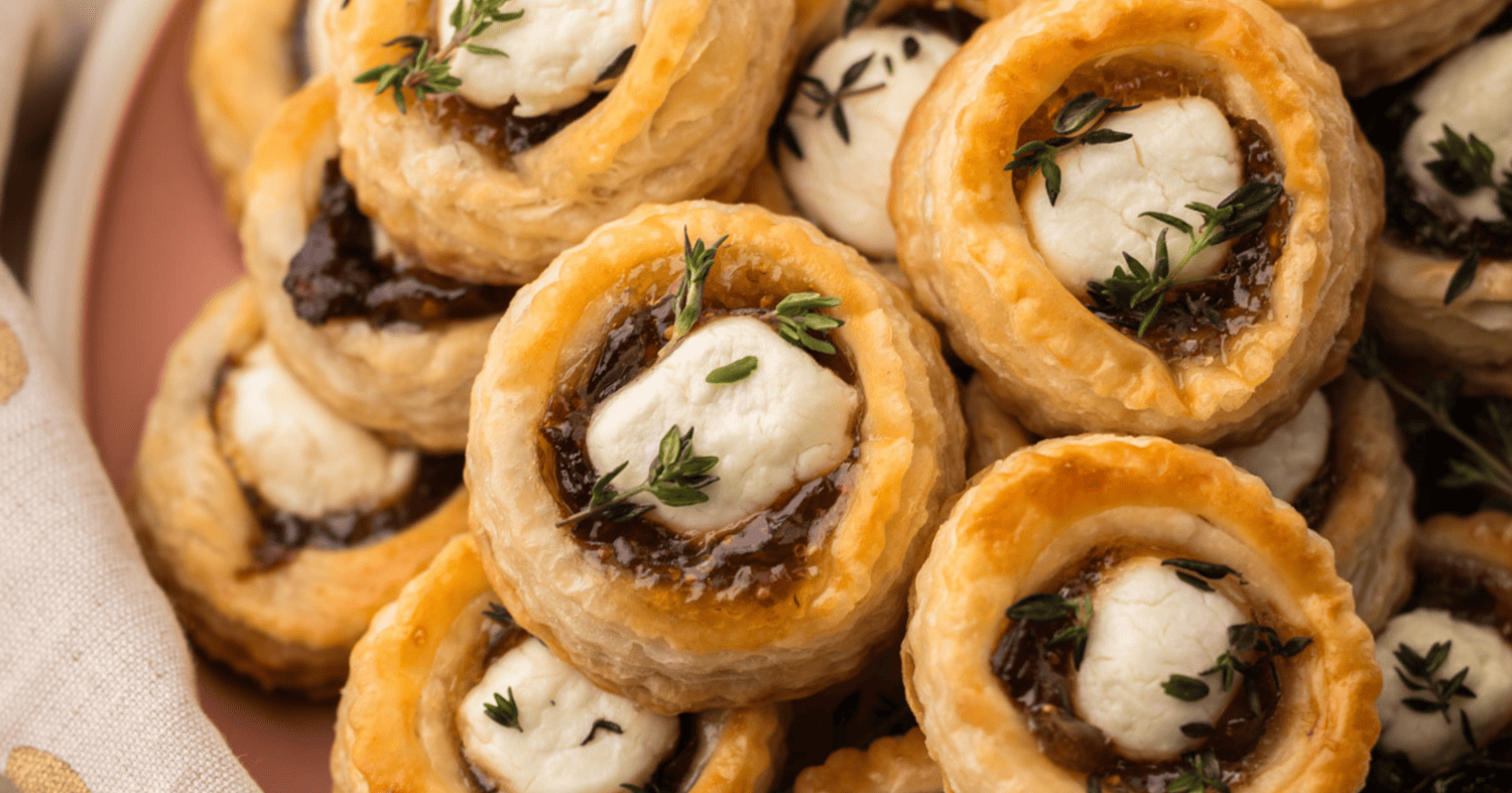 Goat Cheese, Sweet Onion and Fig Tarts