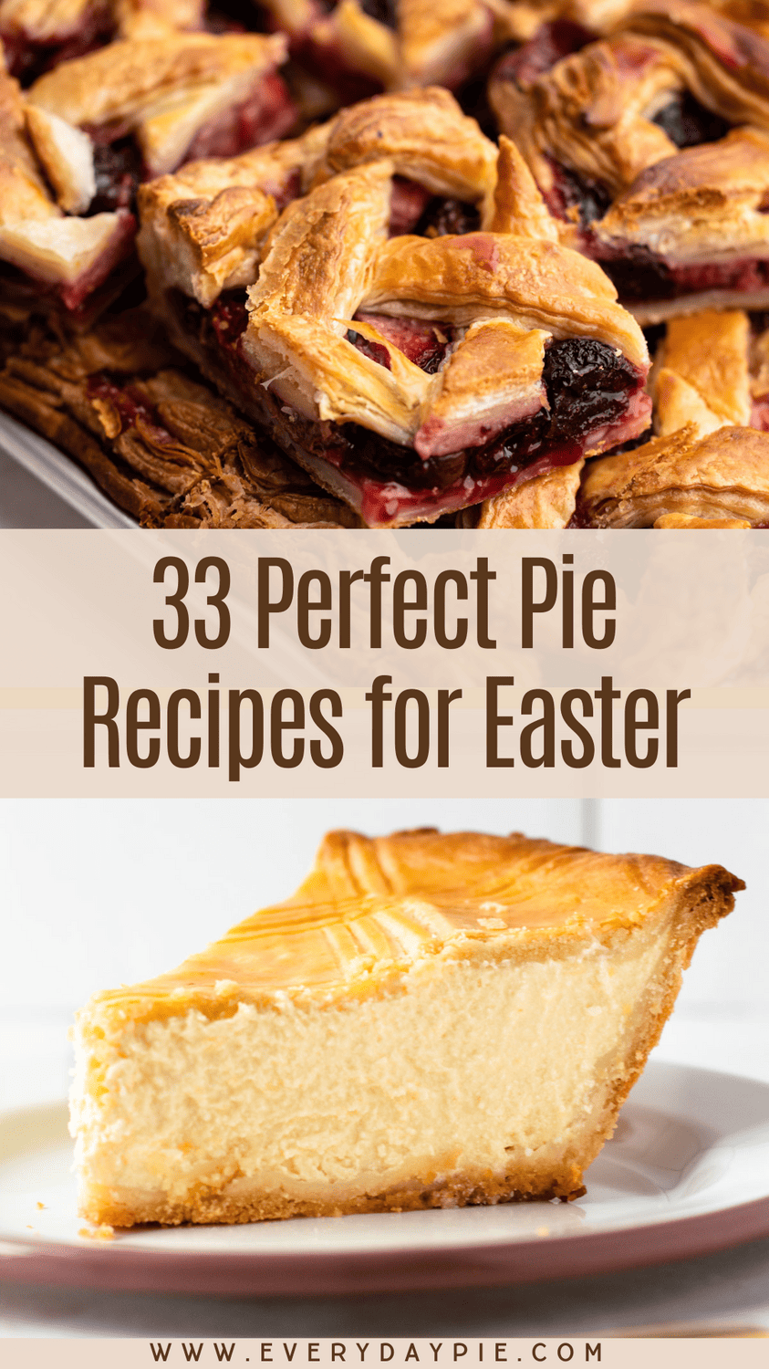 Two baked pies perfect for easter.