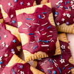 A pile of homemade berry pop tarts.