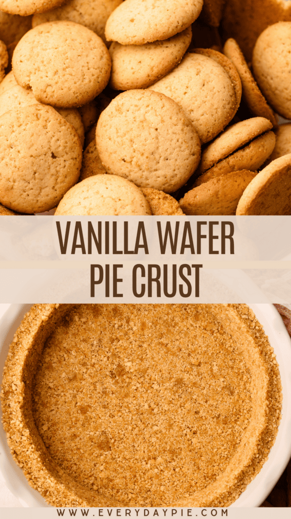 Vanilla wafers made into a nilla wafer crust.