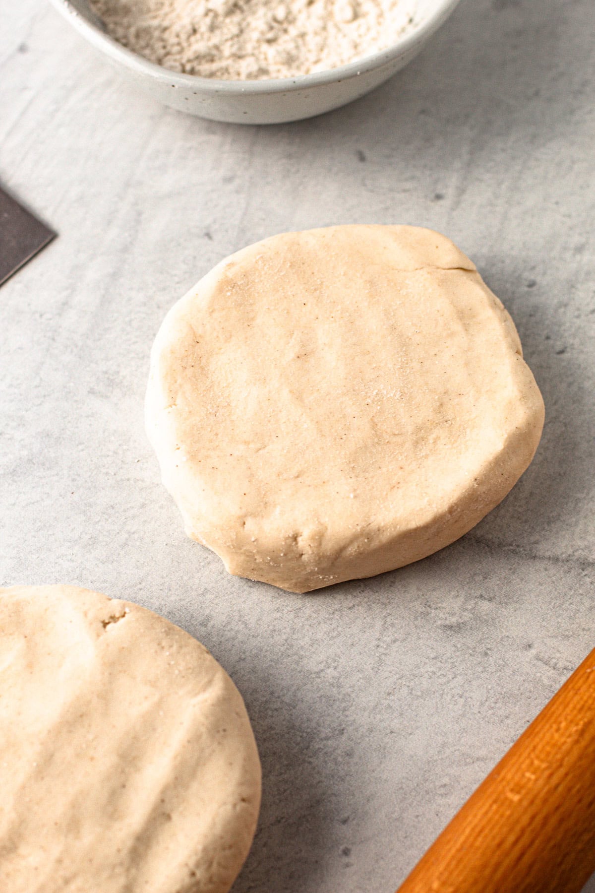 Gluten free pie crust unbaked.