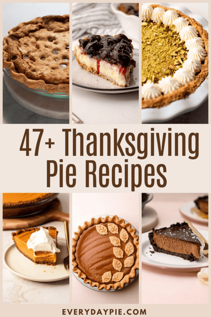 Traditional and non-traditional thanksgiving pies.