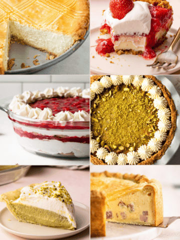 Easter pie recipes featuring ricotta pies, fruit pies and nut pies.